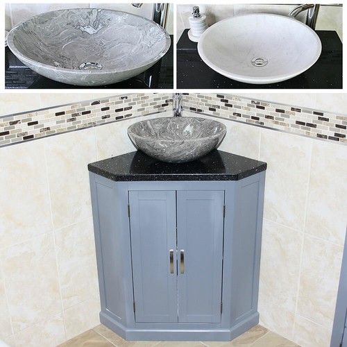 Bathroom vanity unit grey - bathroom,