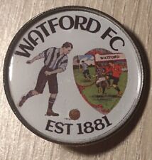 RETRO WATFORD FC PIN BADGE A
