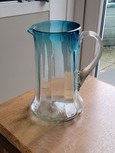 Antique bohemian blue glass - bohemian,
