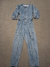 NEXT GIRLS DENIM JUMPSUIT -