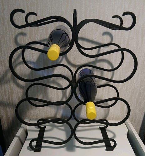 Cast iron bottle wine rack - iron,