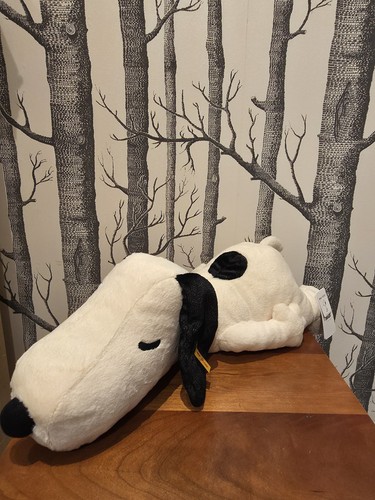 Steiff snoopy lying black - steiff,