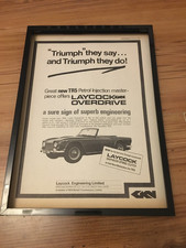Triumph TR5-1968 A4 framed advert