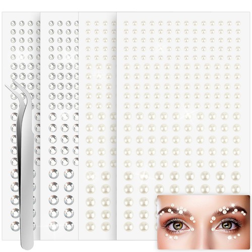 880 pcs face - gems, on