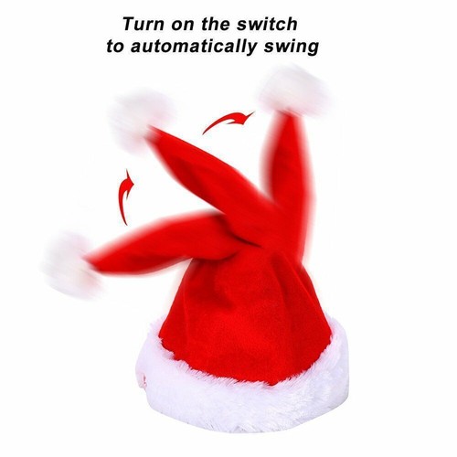 Rocking santa hat with music - santa,