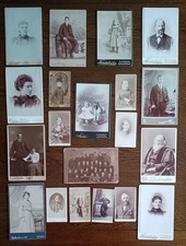 20 x Original Victorian Glasgow Scotland Cabinet & CDV Photo's # Rocking Horse