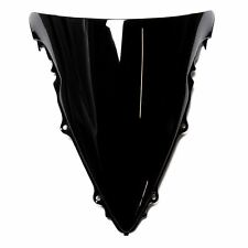 MPW Double Bubble Black Windshield Screen for Yamaha YZF-R6 03-05