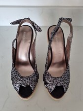 Nine West Black Animal Print