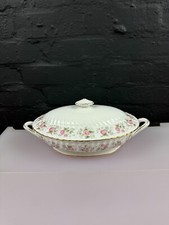 Minton Spring Bouquet Oval Covered Vegetable Dish / Tureen