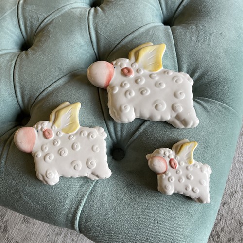 Whimsical flying sheep wall - 3,