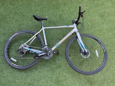 Chris Boardman Team DRC/3XB Hybrid Bike Grey Mens M/L 2x10 Gears Carbon Fork