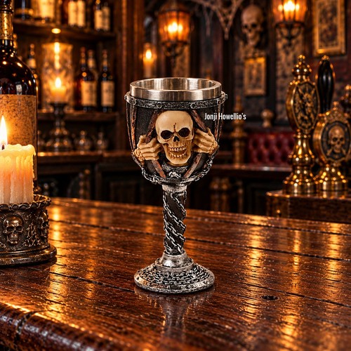 Skull goblet wine chalice - goblet,