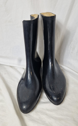 Women black rubber - black,
