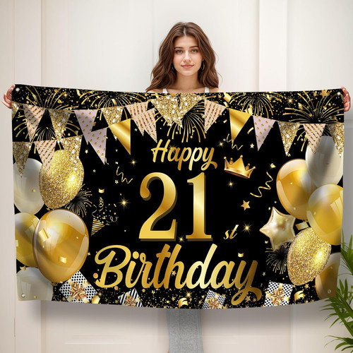 21st birthday banner - 21st,