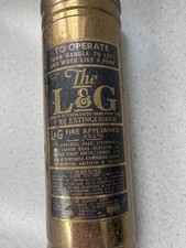Old Brass fire extinguisher. 