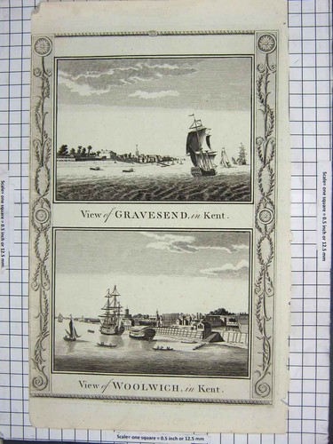 Original old antique - old, print