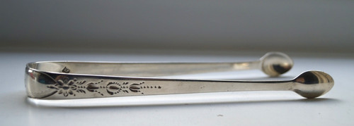 Antique sterling silver sugar - antique,