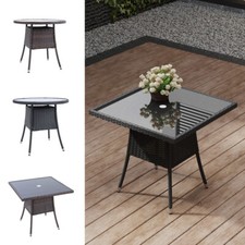 105cm Rattan Garden Table