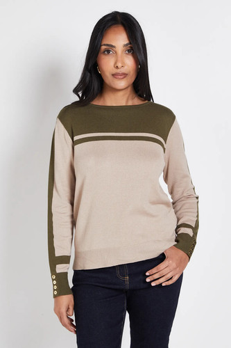 Wallis taupe knitted top - knitted,