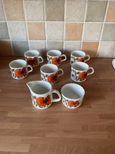 Meakin Poppy Cups, Sugar Bowl