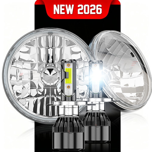 Inch round led projector - 7",