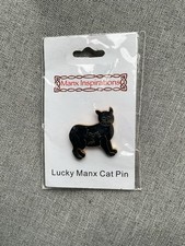 Isle Of Man Manx Cat Lucky Pin