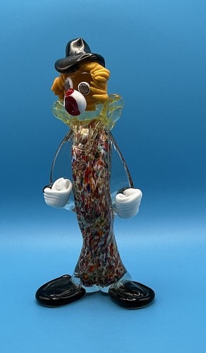 Vintage murano glass clown - murano,