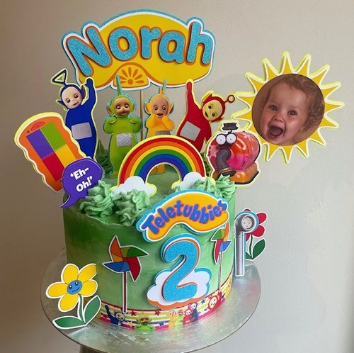 Tubbies cake topper set