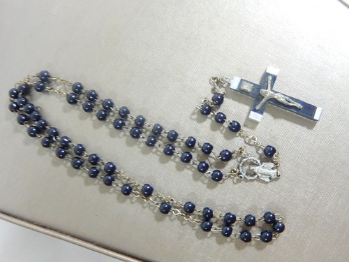 Old italy rosary black - old,