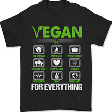 Vegan For Everything Mens T-Shirt 100% Cotton
