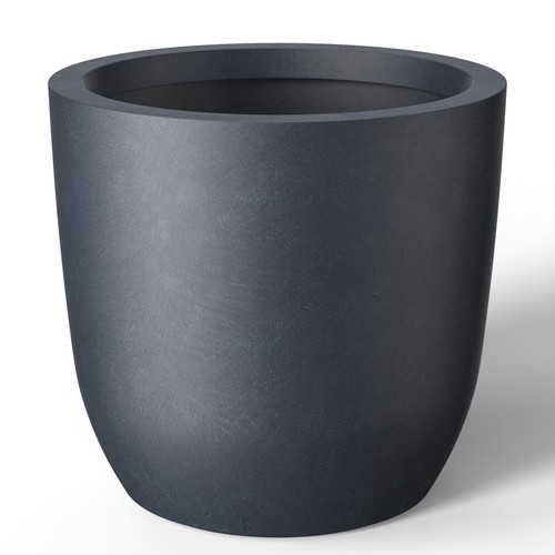 Tall concrete round plant - tall, pots