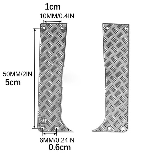 Metal side pedal - metal, decorative