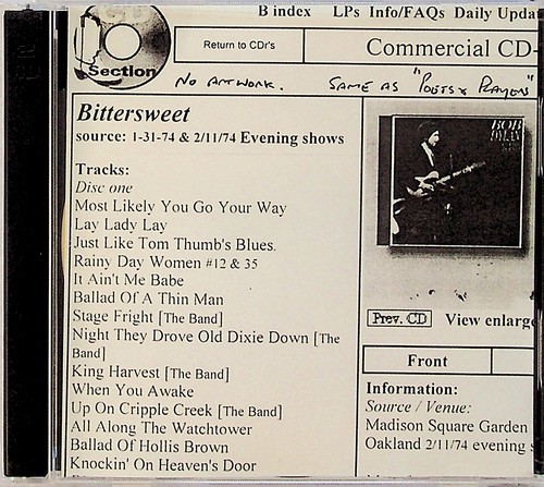 Bob dylan oakland - dylan, 1974