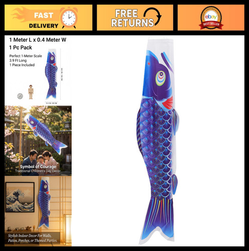 Japanese koi fish windsock - japanese,