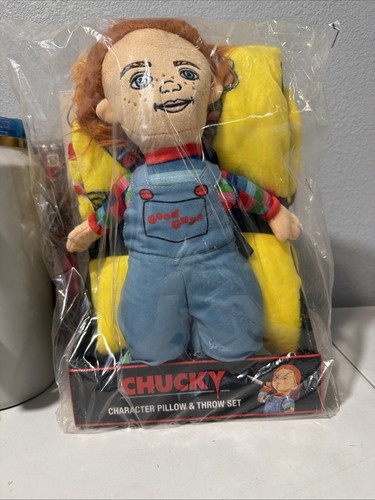 Chucky pillow throw blanket - chucky, &