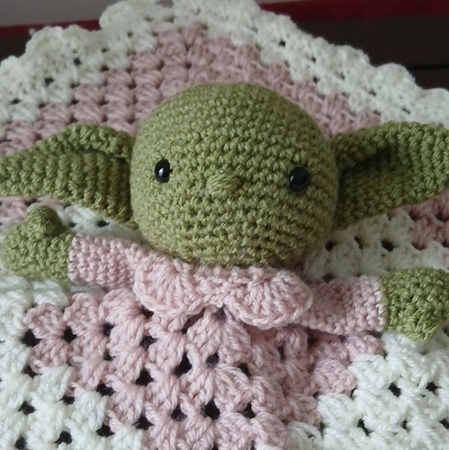 Handmade crochet baby - baby, yoda