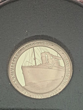 2025 Discovery of the Titanic 40th Anniversary Solid Gold Proof coin.