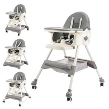 6 in 1 baby high chair convertible adjustable high chair with removable tray