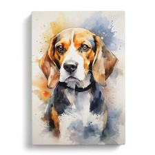 Beagle Gestural Canvas Wall