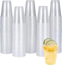 100 pcs Drink Cups Clear Drink Cup for Water Coolers, Travel, Camping, Offic