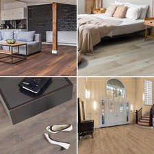Waterproof Vinyl Flooring LVT Wood Plank Rigid Core LUVANTO CLICK+ Underlay NEW