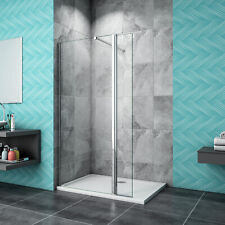 Walk In Wet Room Shower Screen optional Flipper  Enclosure NANO Easy Clean Glass