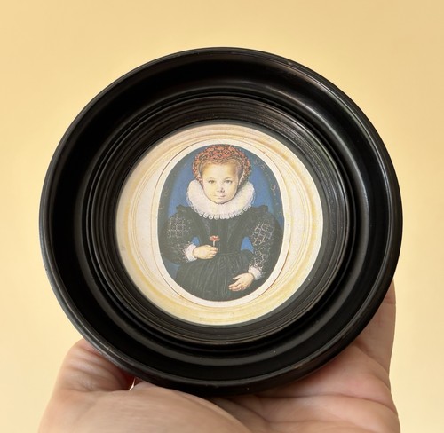 Antique miniature picture - antique,