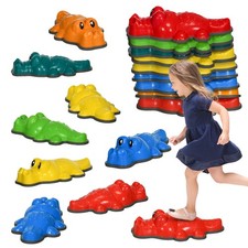 ZONEKIZ 9PCs Kids Stepping Stones Sensory Toy w/ Anti-Slip Edge,Used