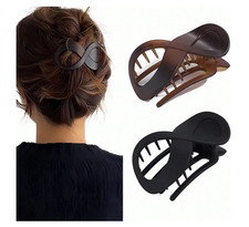 2PCS Flat Hair Clips for Thick