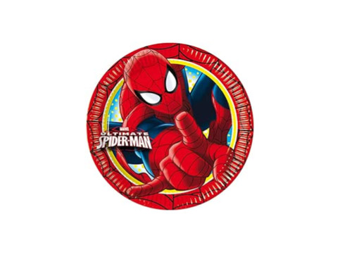 Spiderman plate crime fighter - plate,