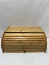 Bamboo Roll-Top Bread Box – Kitchen Counter Storage Container