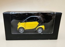 MCC Smart City Coupe pullback 1/43 die cast model yellow, Smartware. Genuine