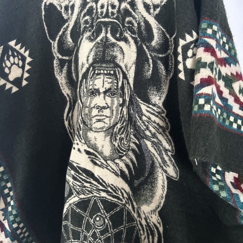 Mexican woven style wolf and - woven,