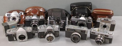 Lot vintage cameras zeiss - lot,